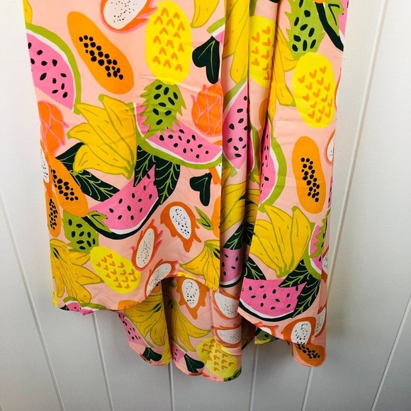 Anthropologie Hutch Glenne Tropical Wrap Dress Medium - Picture 7 of 10
